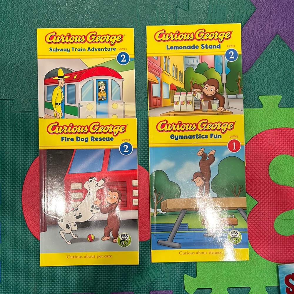🆕 Curious George - 4 books